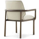 Kesden Pyramid Brown Dining Chair, Wooden, Upholstered