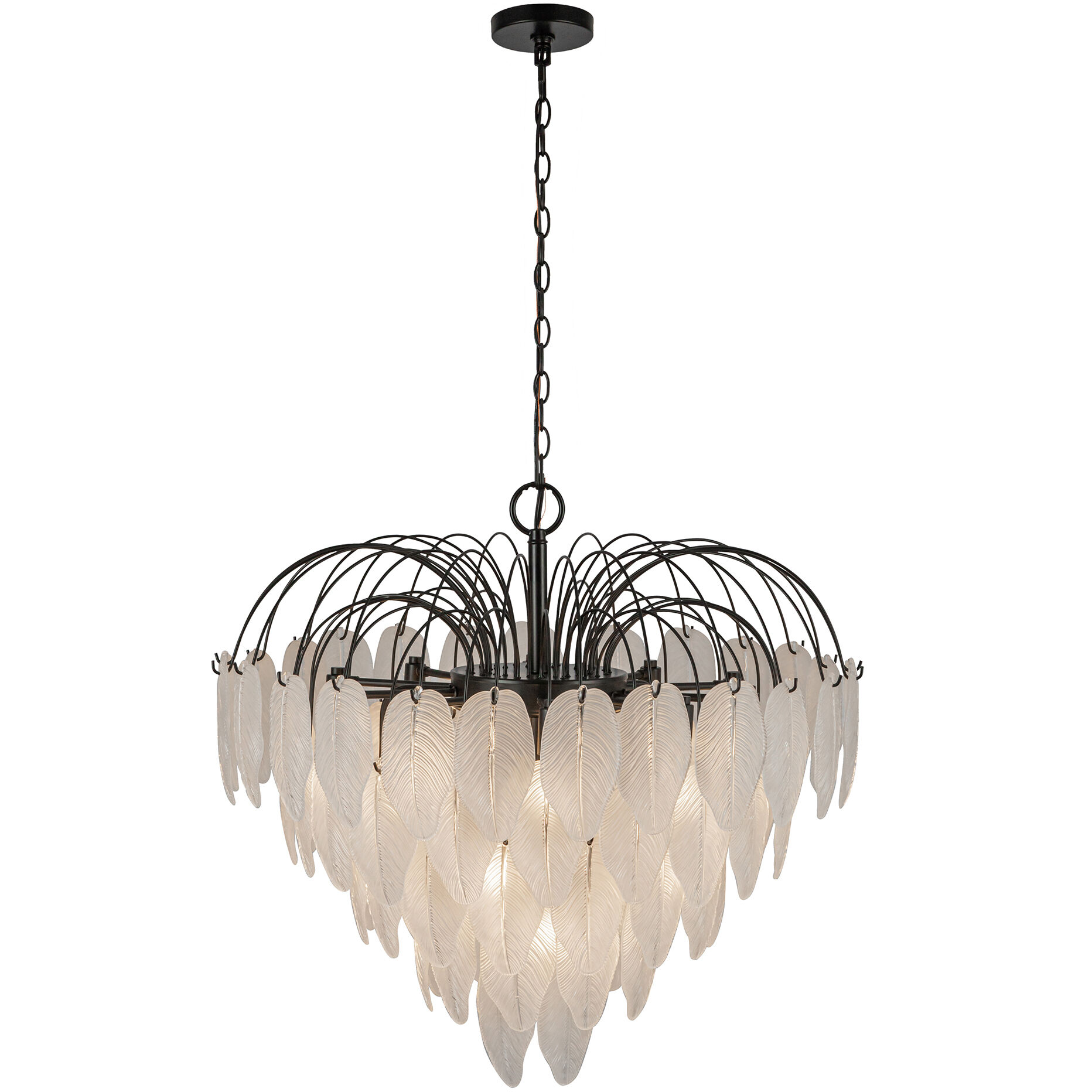Alessia 19 Light 28.5 inch Black and White Chandelier Ceiling Light