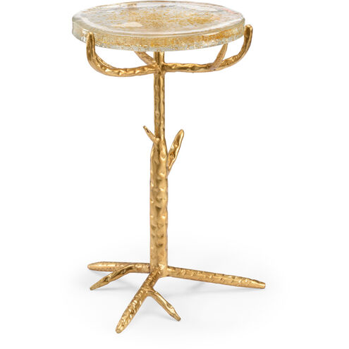 Chelsea House 20 X 14 inch Seeded/Gold Side Table