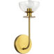 Alora Mood Sylvia 1 Light 5 inch Brushed Gold Wall/Vanity Light Wall Light