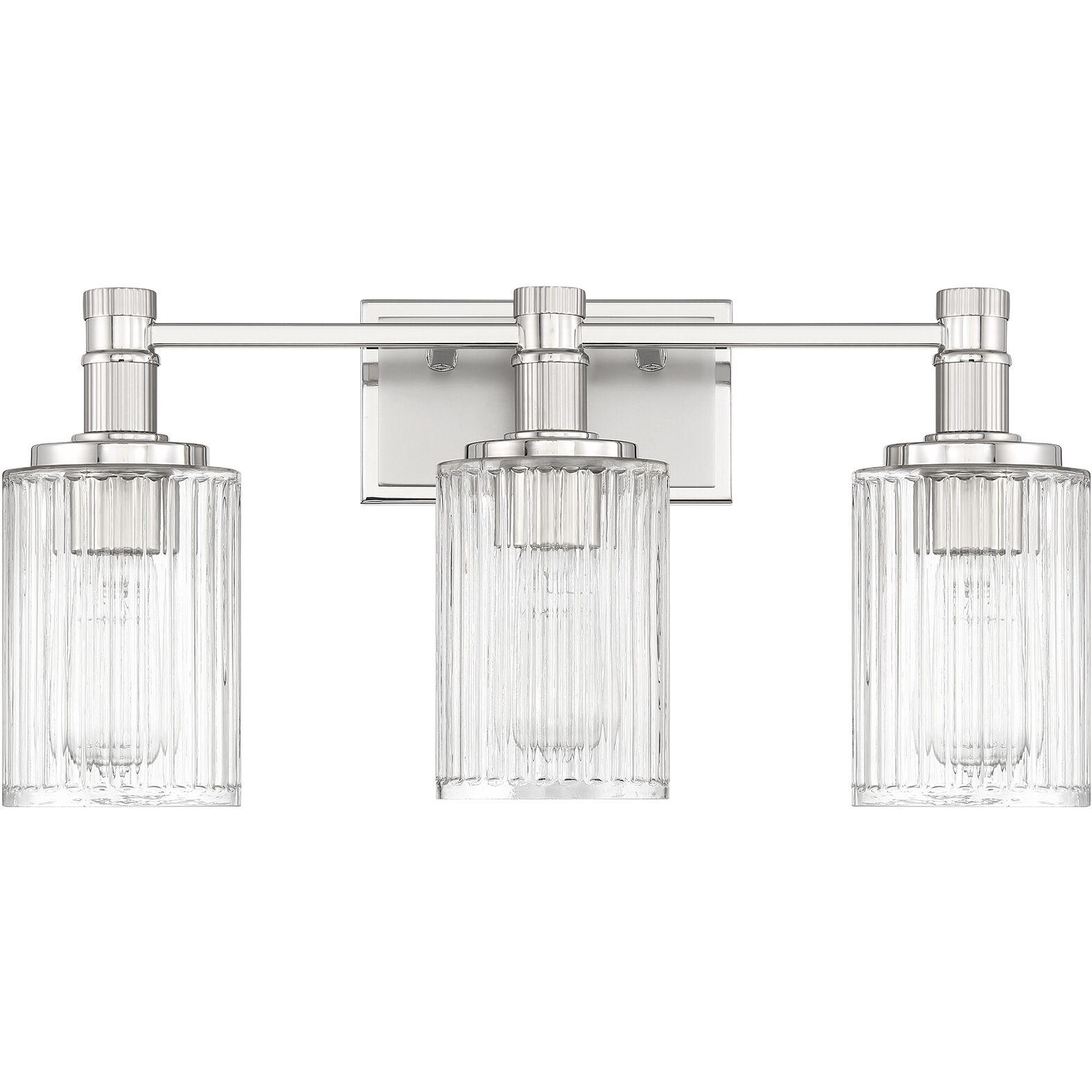 Concord 3 Light 22 inch Silver and Polished Nickel Bathroom Vanity Light Wall Light