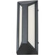 Newport LED 12 inch Matte Black Outdoor Wall Light