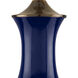 Lilou 31 inch 150 watt Blue and Antique Brass Table Lamp Portable Light
