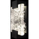 Terra Wall Sconce Wall Light in Black, Clear Studio Glass