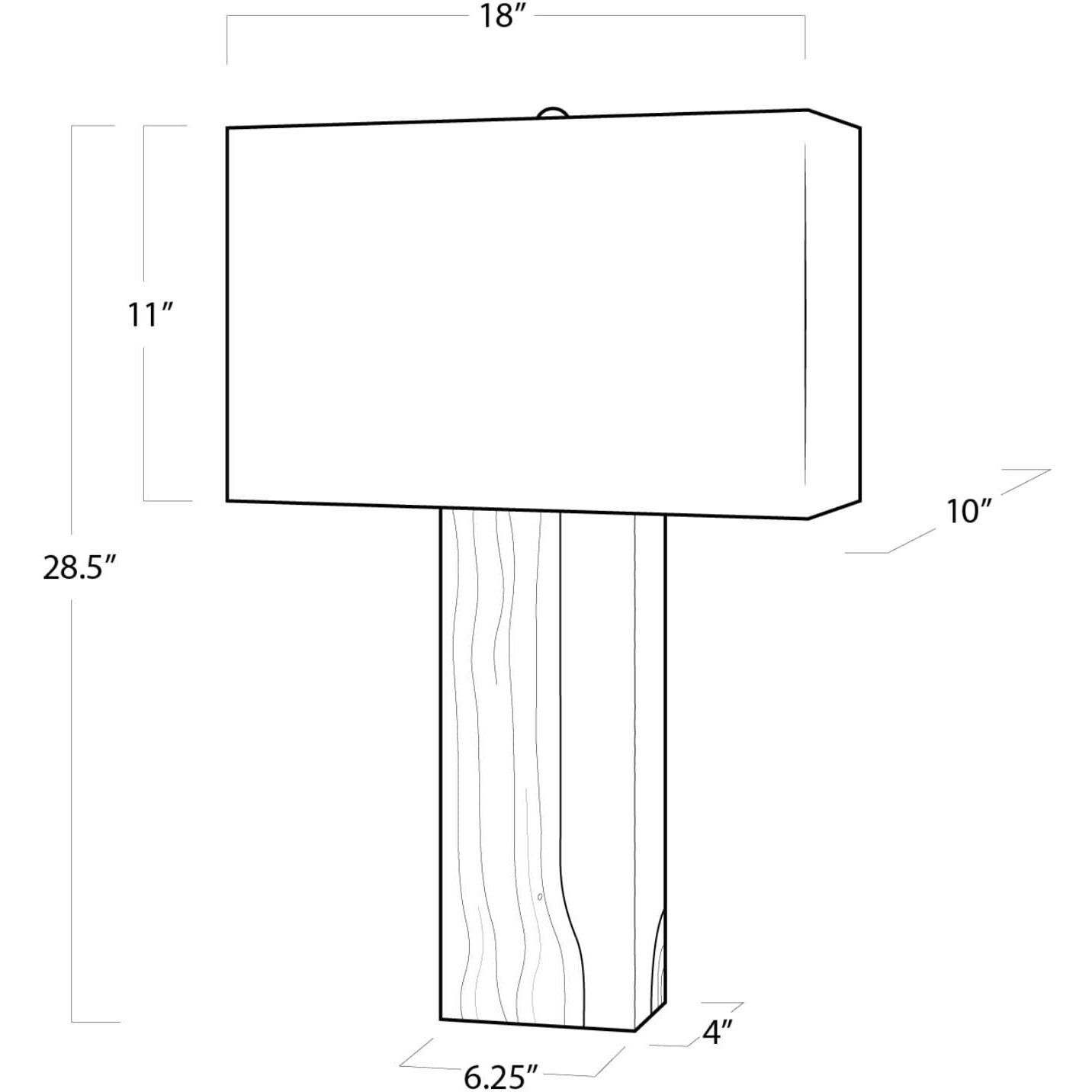 Venus 28.5 inch 100.00 watt Natural Table Lamp Portable Light