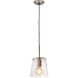 Netta 1 Light 8 inch Satin Nickel Mini Pendant Ceiling Light