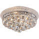 Canada 4 Light 14.6 inch Chrome Flush Mount Ceiling Light