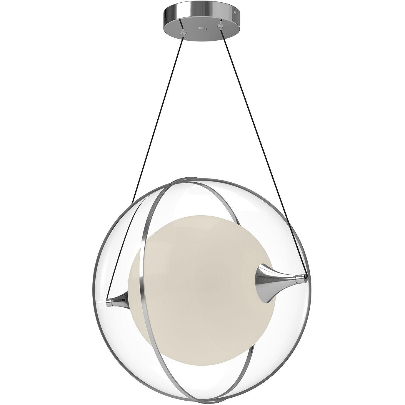 Aries Pendant Ceiling Light in Chrome