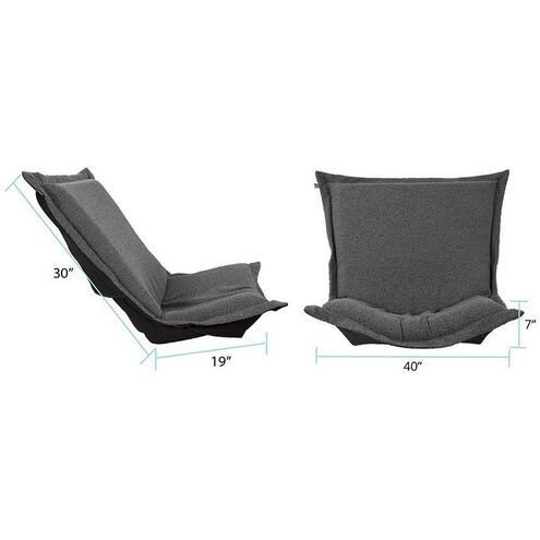 Barbet Charcoal Chair Cover & Cushion