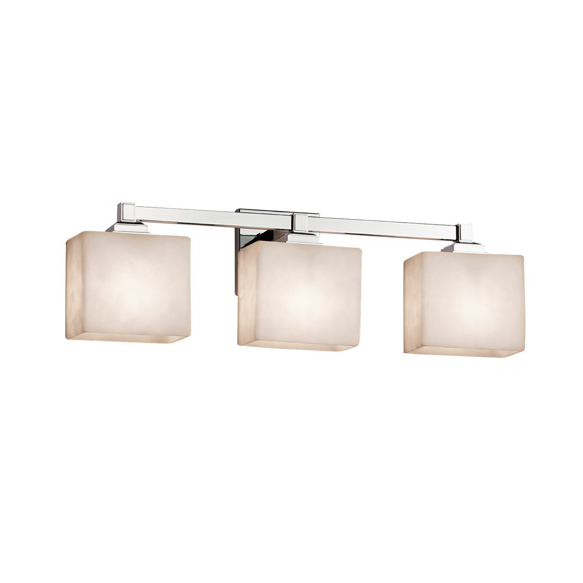 Justice Design CLD 8433 15 NCKL Clouds 3 Light 22 inch Brushed