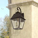 Wentworth 2 Light 17 inch Bronze with Antique Brass Finish Cluster Outdoor Wall Lantern, Medium