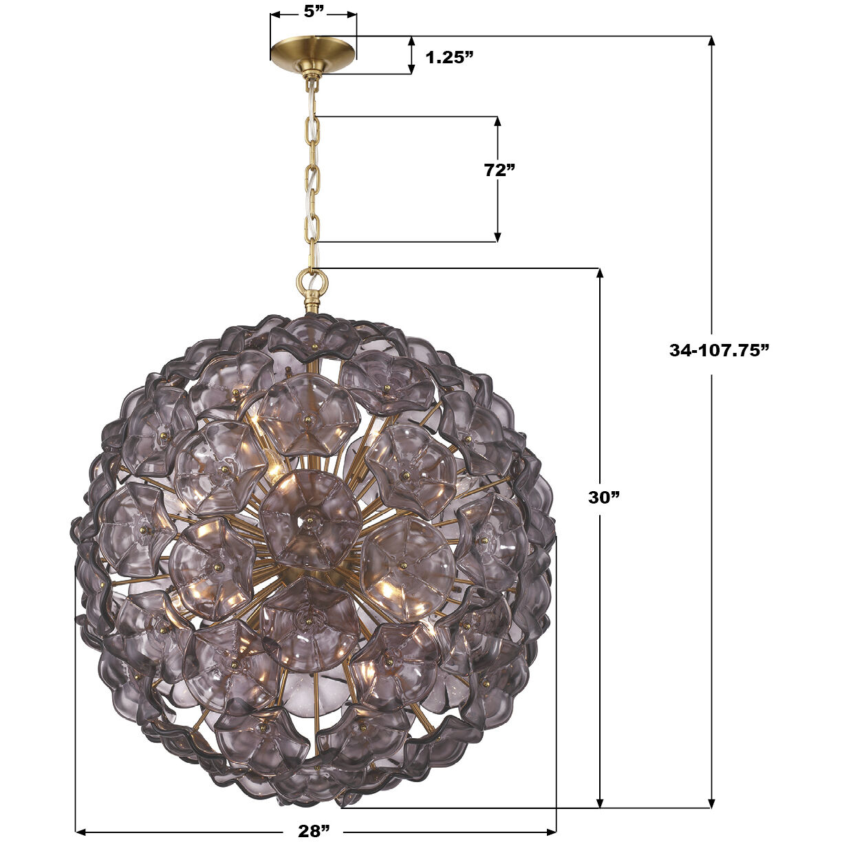 Esme 12 Light 28 inch Aged Brass Chandelier Ceiling Light