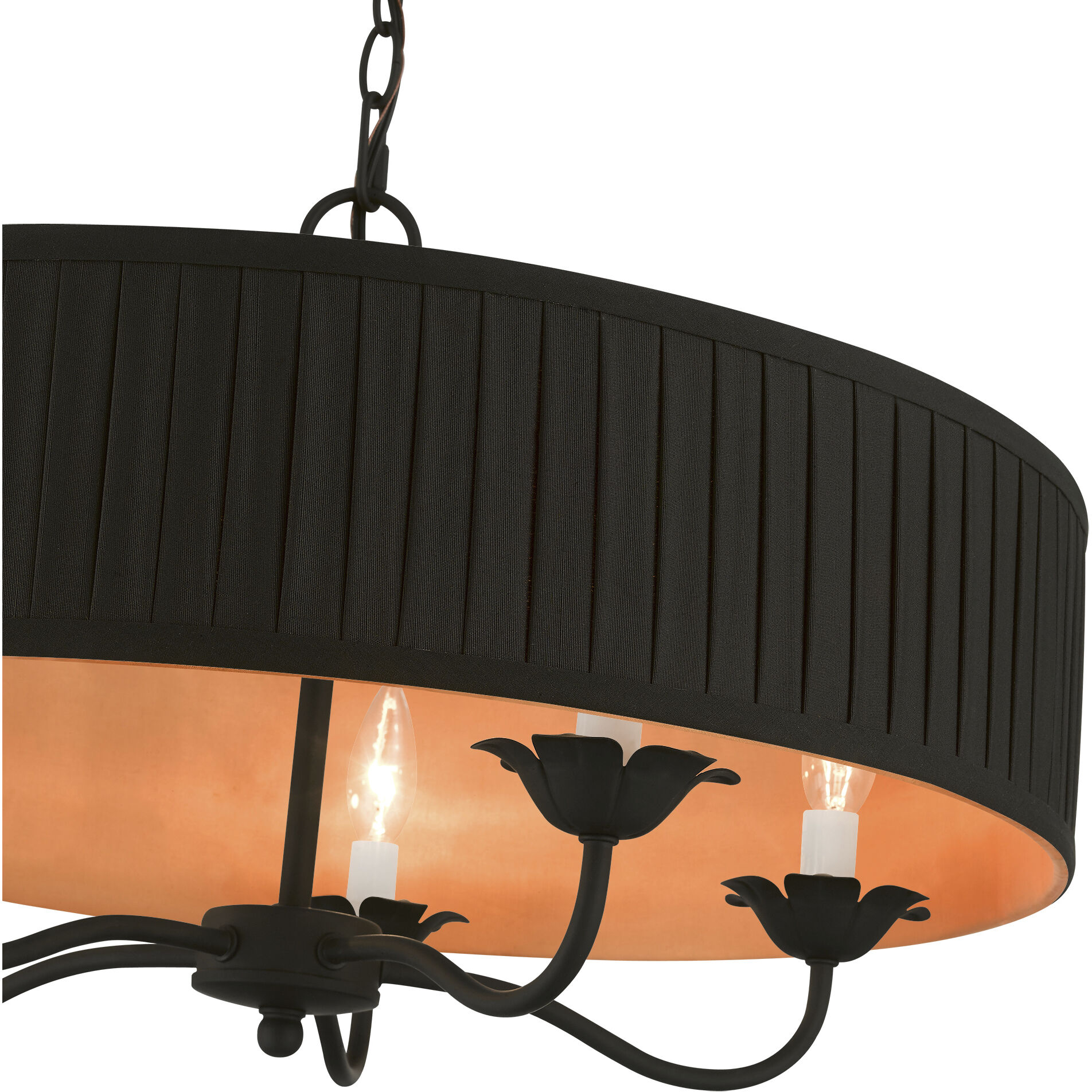 Harrington 5 Light 23 inch Black Pendant Chandelier Ceiling Light