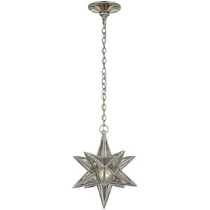 Chapman & Myers Moravian Star LED 11.5 inch Burnished Silver Leaf Star Lantern Ceiling Light, Small