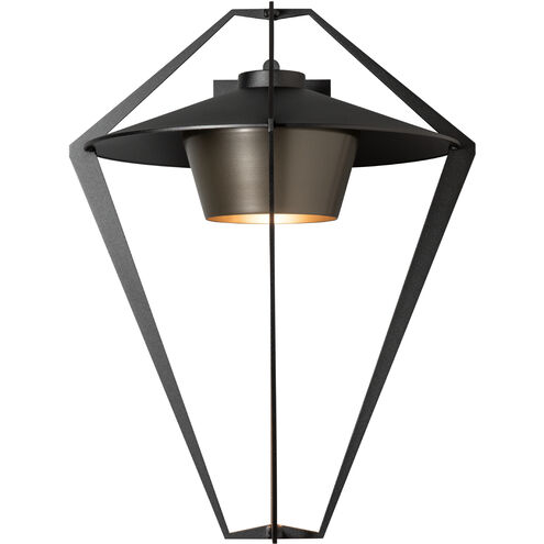 Stellar 1 Light 23.5 inch Coastal Black/Coastal Dark Smoke Outdoor Sconce, Large