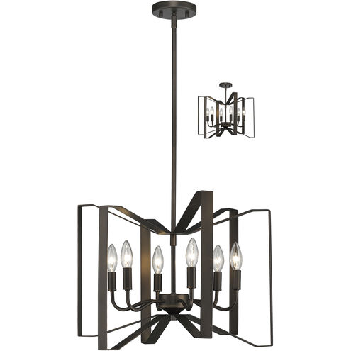 Marsala 6 Light 20 inch Bronze Chandelier Ceiling Light