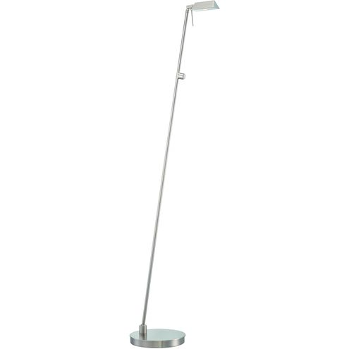 George's Reading Room 50 inch 8.00 watt Brushed Nickel Floor Lamp Portable Light, Pharmacy