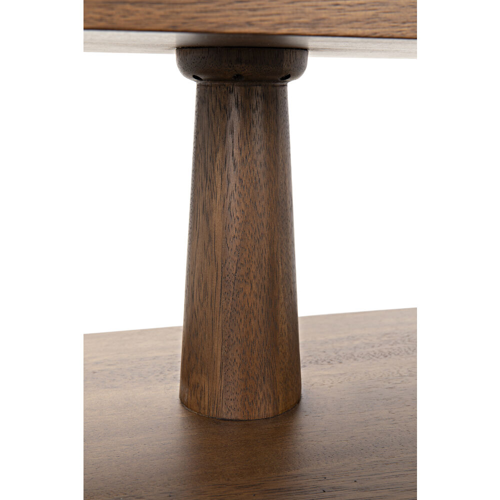 Fatima 28 X 26.5 inch Dark Walnut Side Table