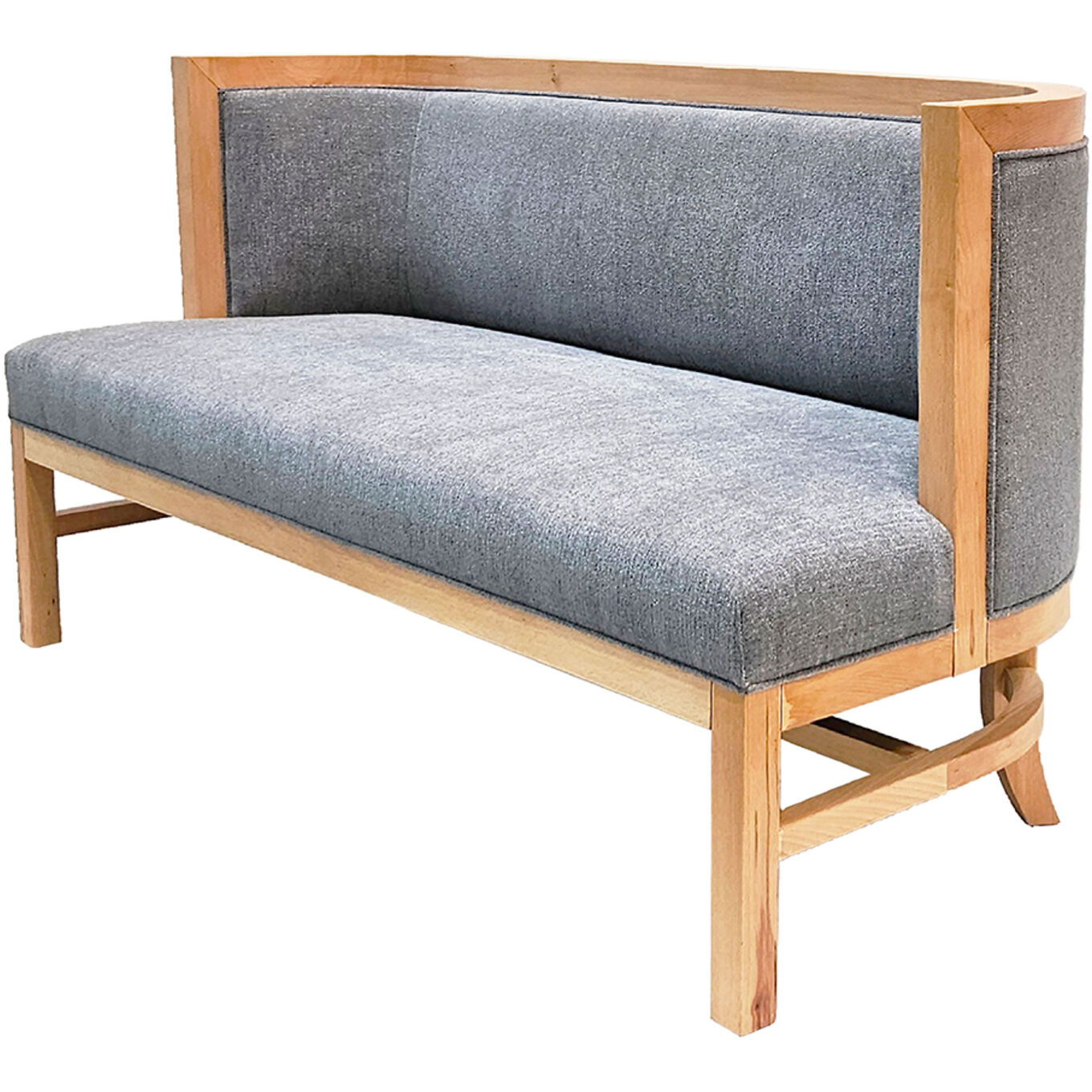 Anita Gray and Brown Settee