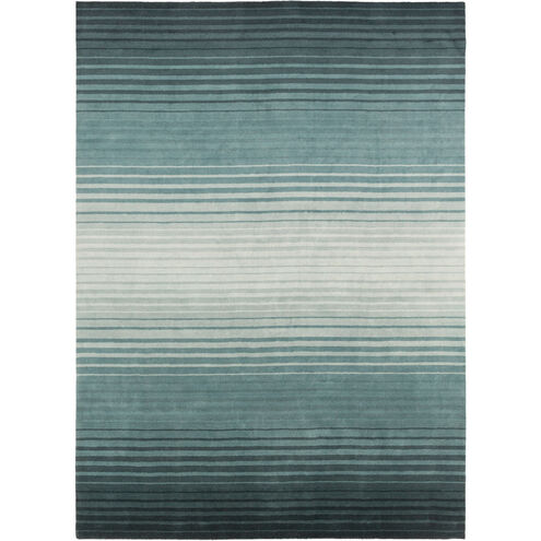 Indus Valley 36 X 24 inch Teal, Aqua, Dark Blue, Seafoam Rug