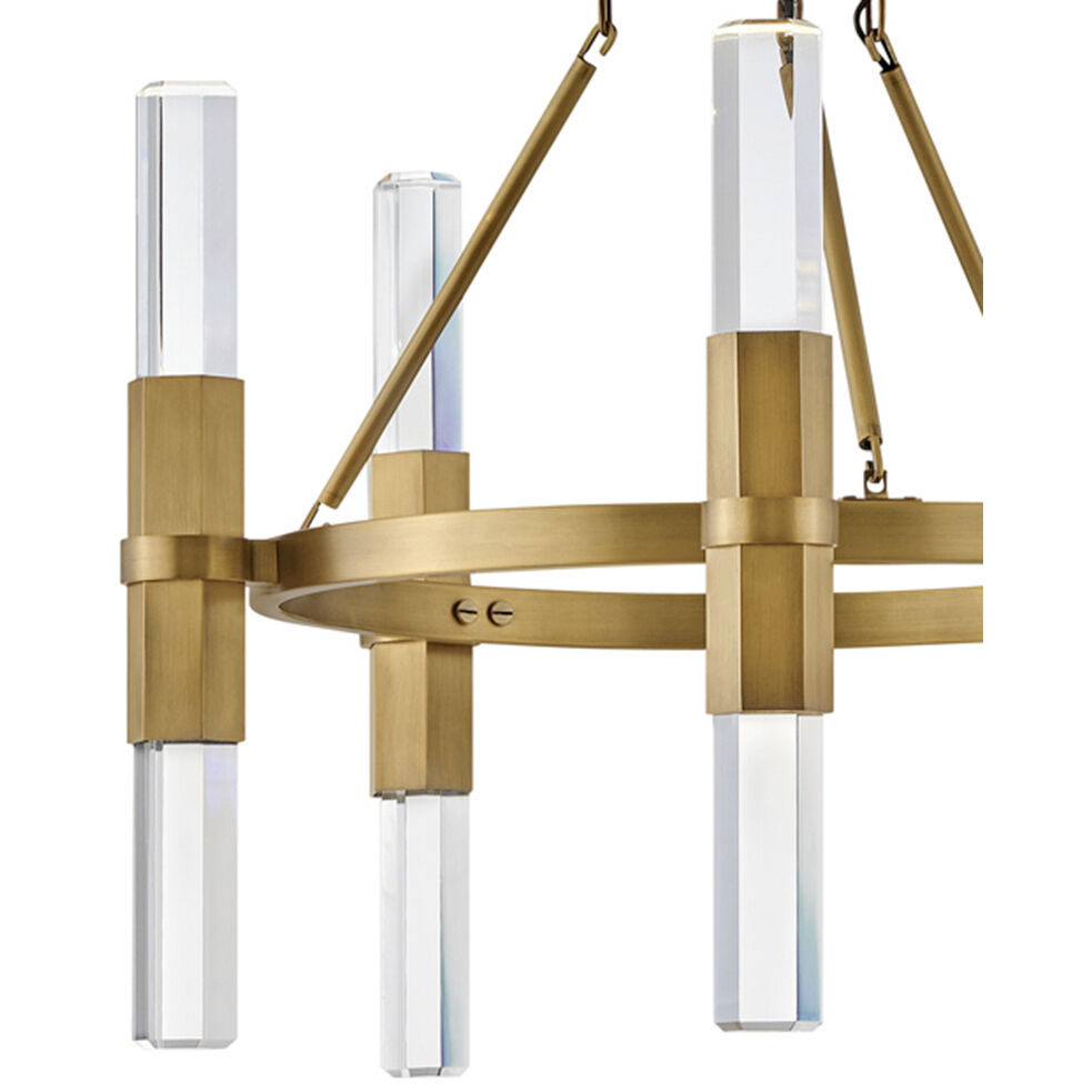 Cecily LED 26.5 inch Heritage Brass Chandelier Ceiling Light