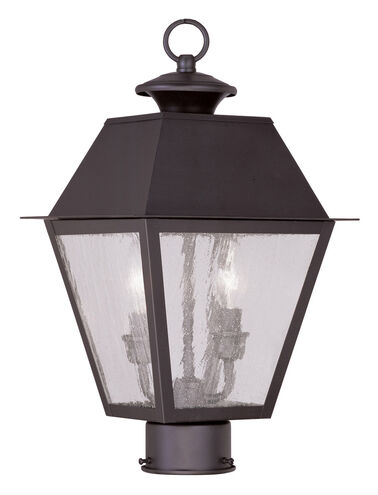 Mansfield 2 Light 17 inch Bronze Outdoor Post Top Lantern