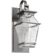 Landmark LED 19.4 inch Argento Grey Outdoor Sconce in 3000K LED, Shepherds Hook