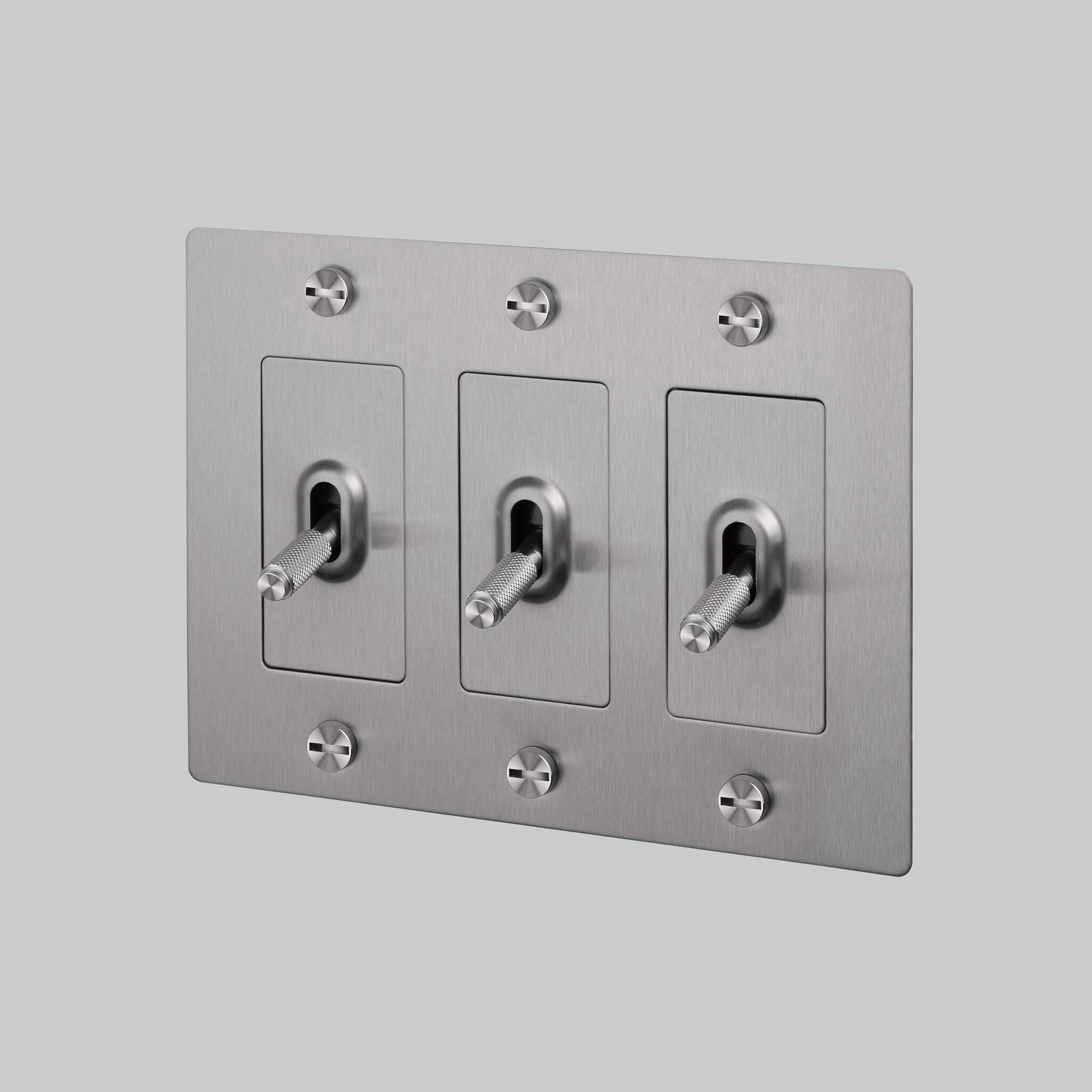 3G Toggle 120-277 Steel Light Switch