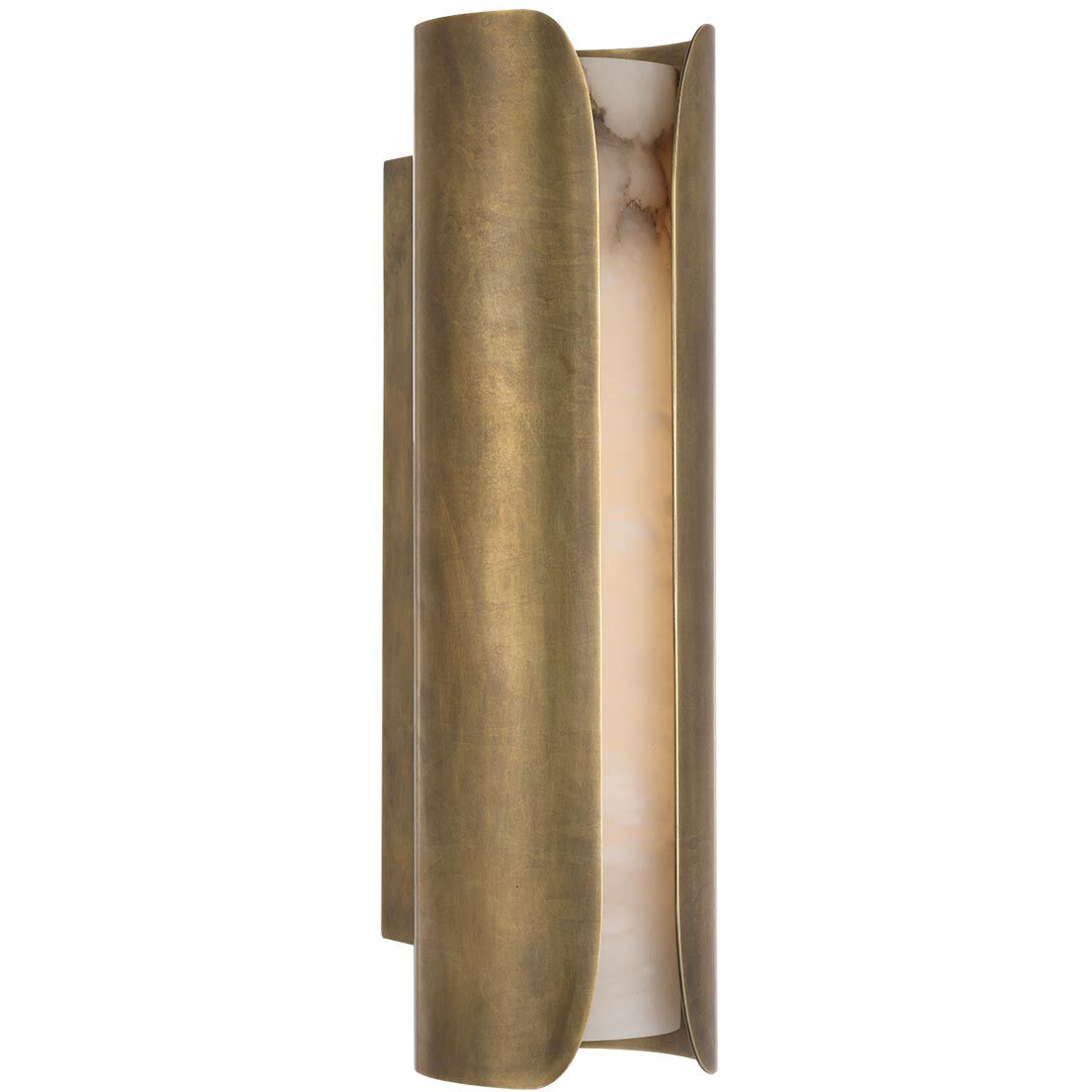 Anne-Marie Barton Armise Sconce Wall Light in Mottled Brass