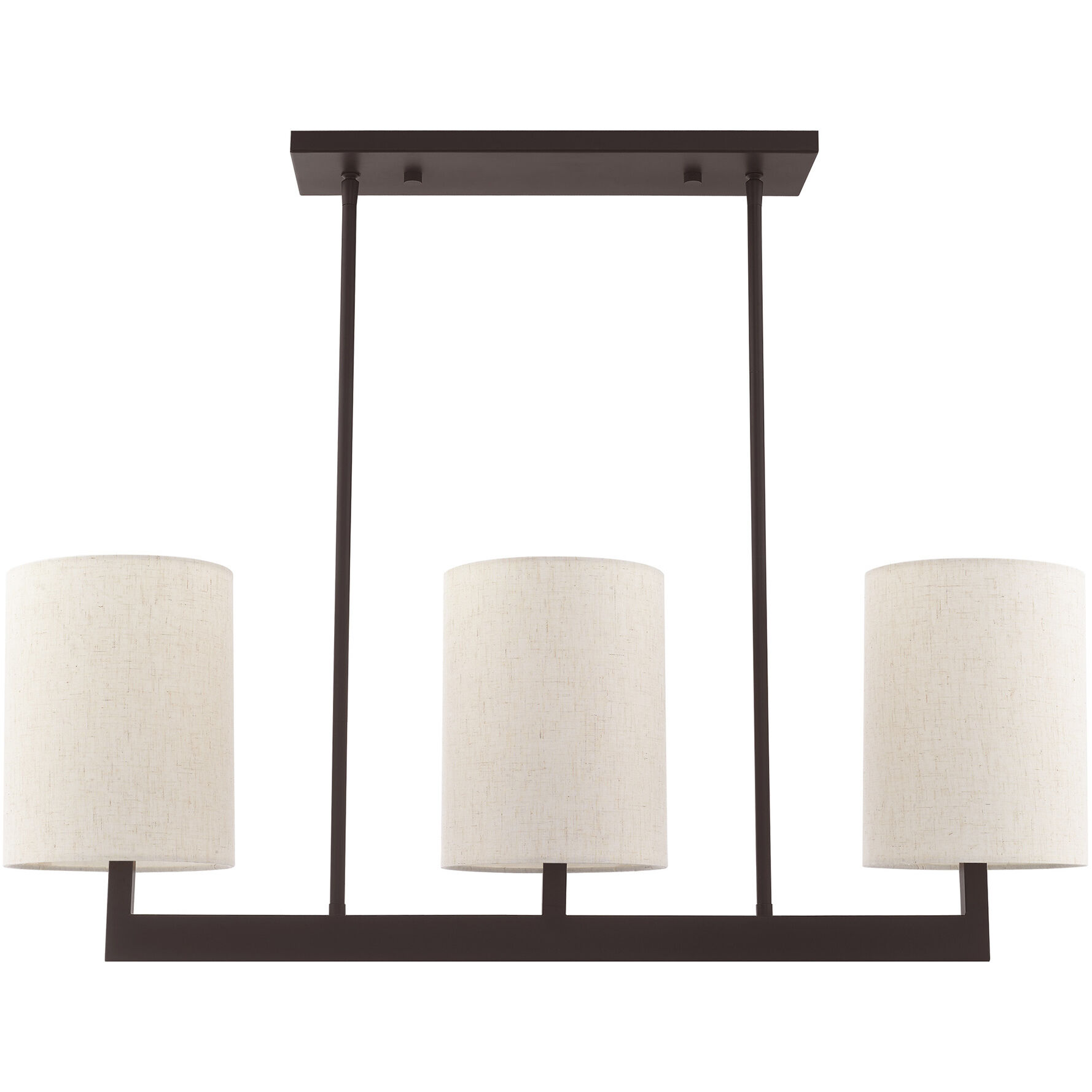 Hayworth 3 Light 36 inch Bronze Linear Chandelier Ceiling Light