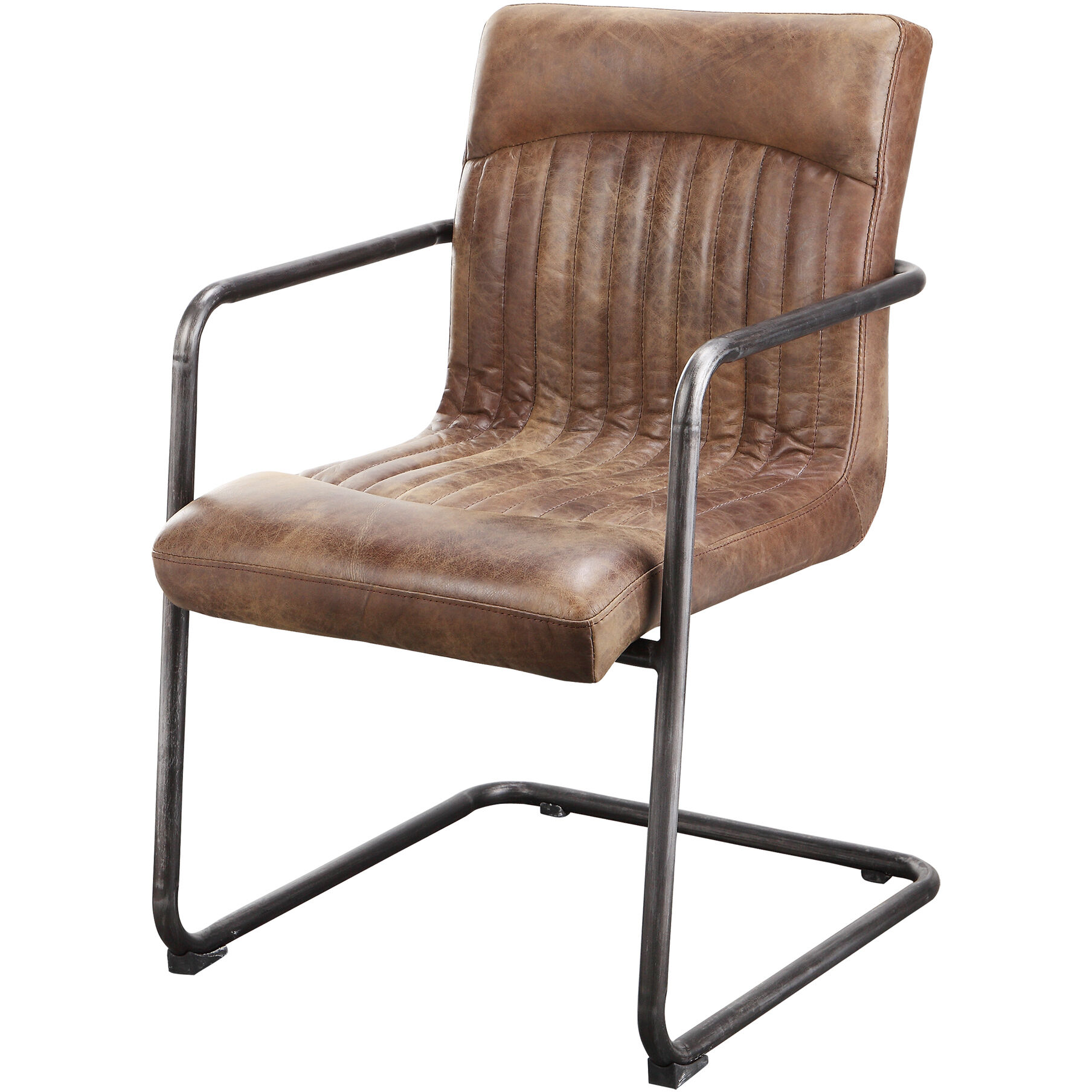 Ansel Brown Arm Chair, Set of 2