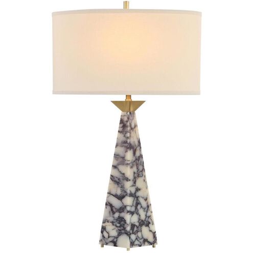 Stone Obelisk 33.5 inch White Table Lamp Portable Light