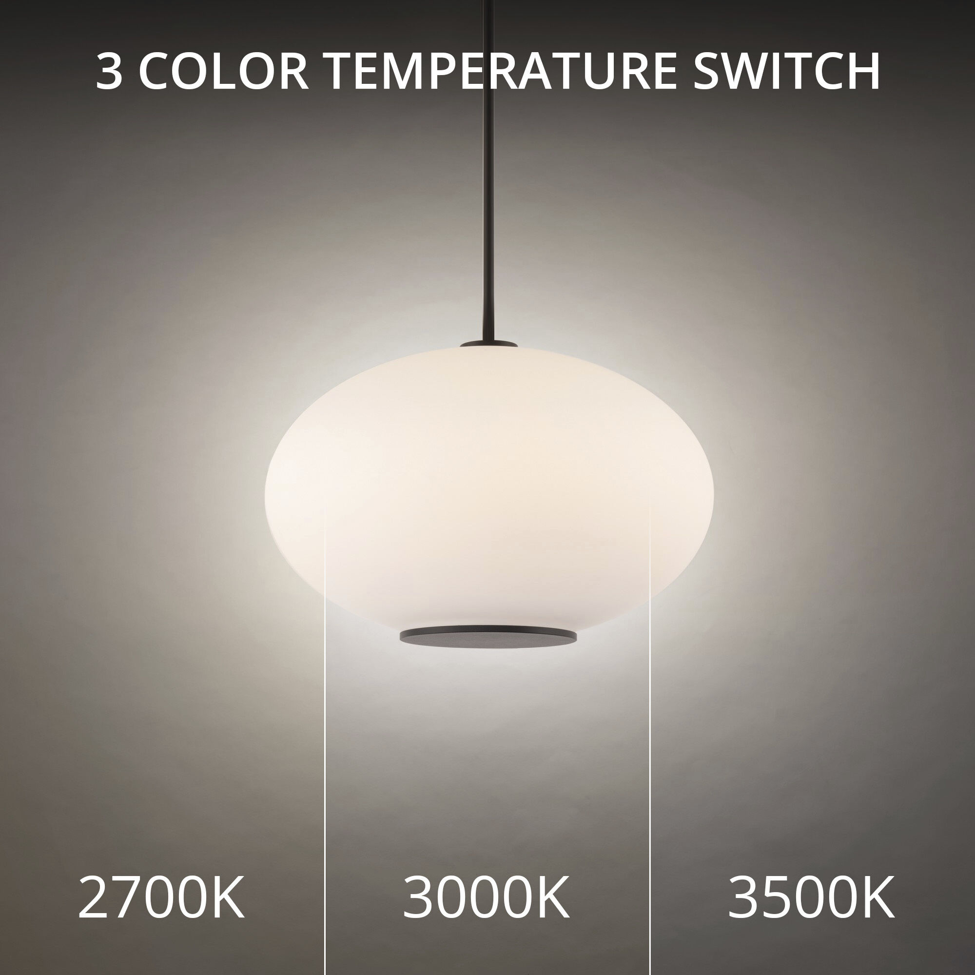 Illusion 1 Light 16 inch Black Pendant Ceiling Light in 2700K