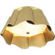 Waveform 3 Light 14 inch Legacy Brass Flush Mount Ceiling Light