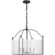 Ashlay 4 Light 22 inch Matte Black Pendant Ceiling Light
