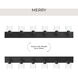 Merry 6 Light 48 inch Black Bath Vanity Wall Light