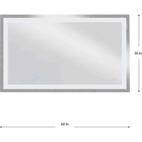Captarent LED 60 X 36 inch White LED Mirror, Progress LED