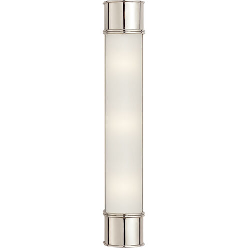 Chapman & Myers Oxford 3 Light 4 inch Polished Nickel Bath Sconce Wall Light