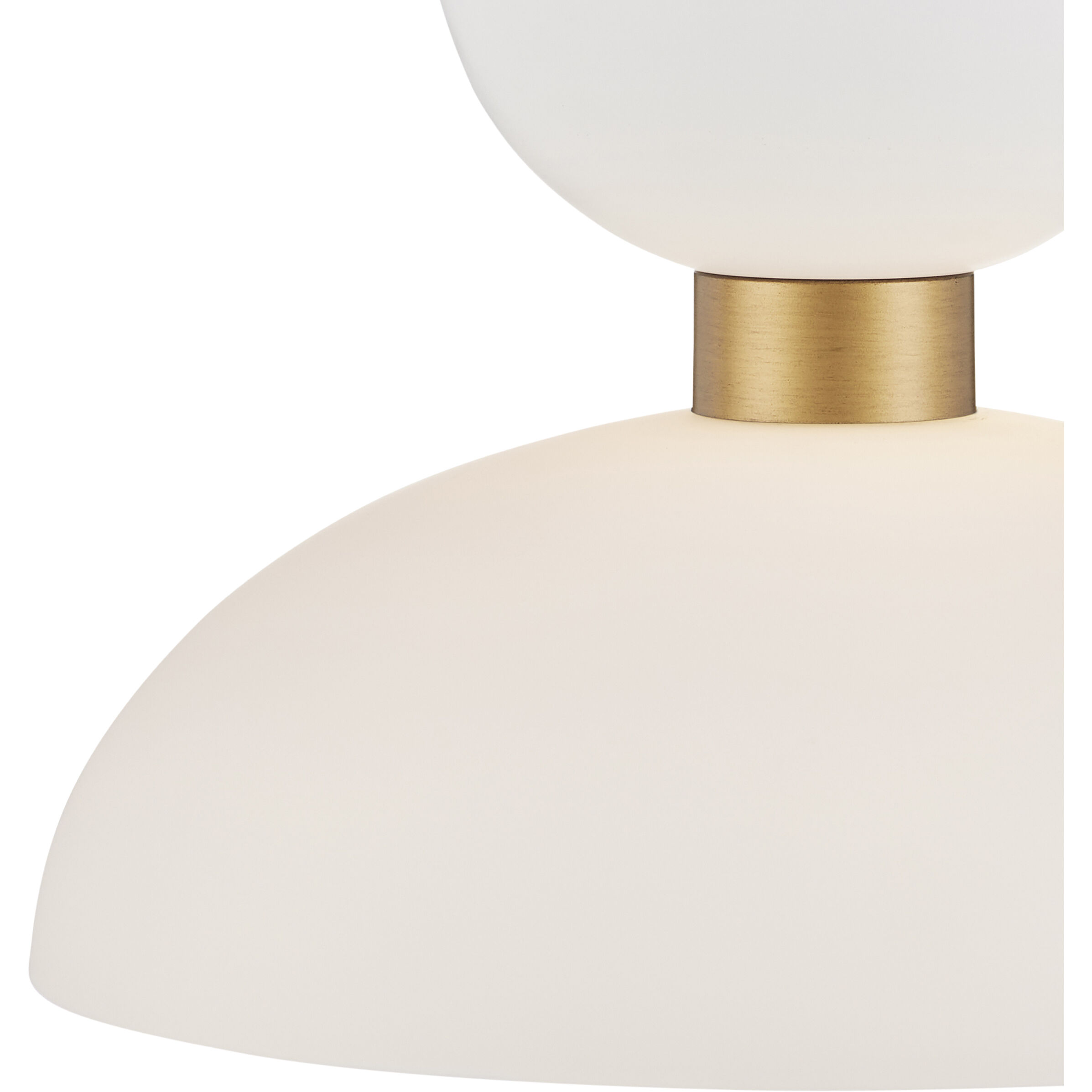 Zevio 1 Light 15.75 inch Antique Brass and White and Opaque Pendant Ceiling Light