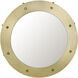 Clay 36 X 36 inch Antique Brass Mirror, Large