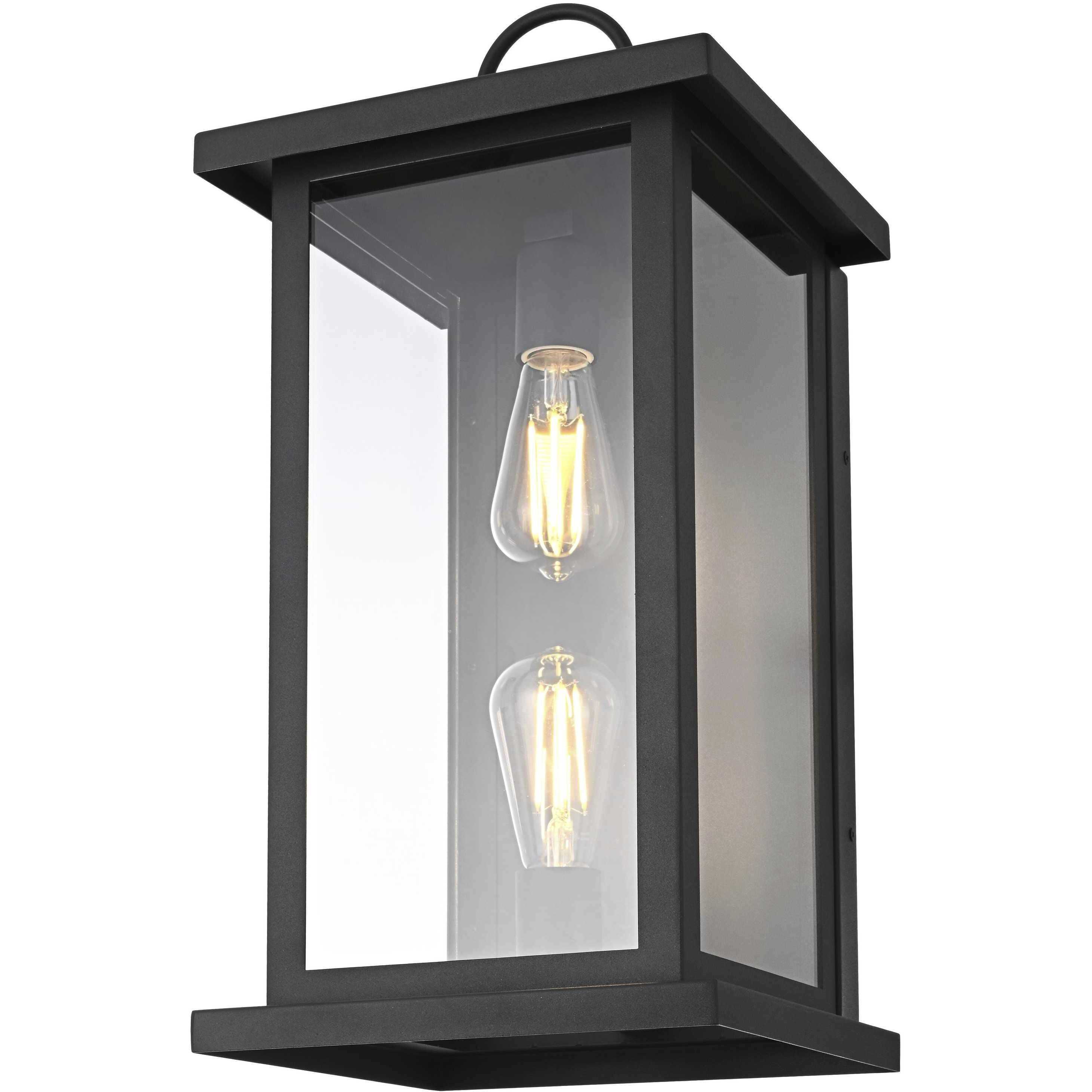 Neil 2 Light 21 inch Black Outdoor Wall Sconce