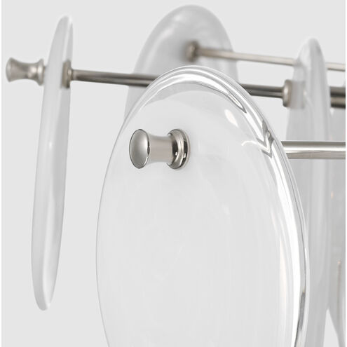 AERIN Loire LED 34 inch Polished Nickel Flush Mount Ceiling Light, Grande