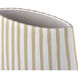 Hawking 12 X 9 inch Vase in White with Beige