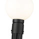 Laurent 1 Light 105.5 inch Black Outdoor Post Mounted Fixture