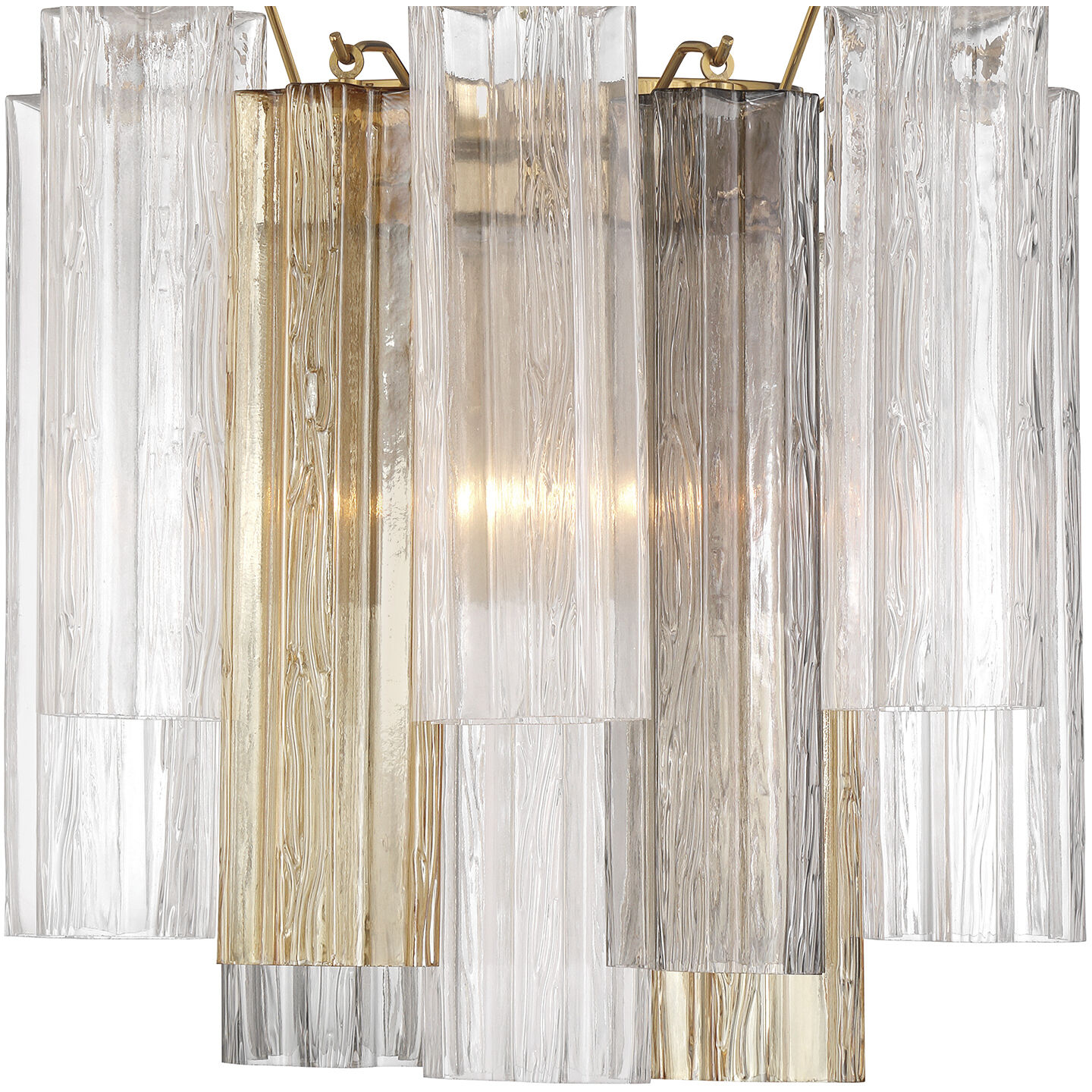 Addis Bath Wall Light in Tronchi Glass Autumn
