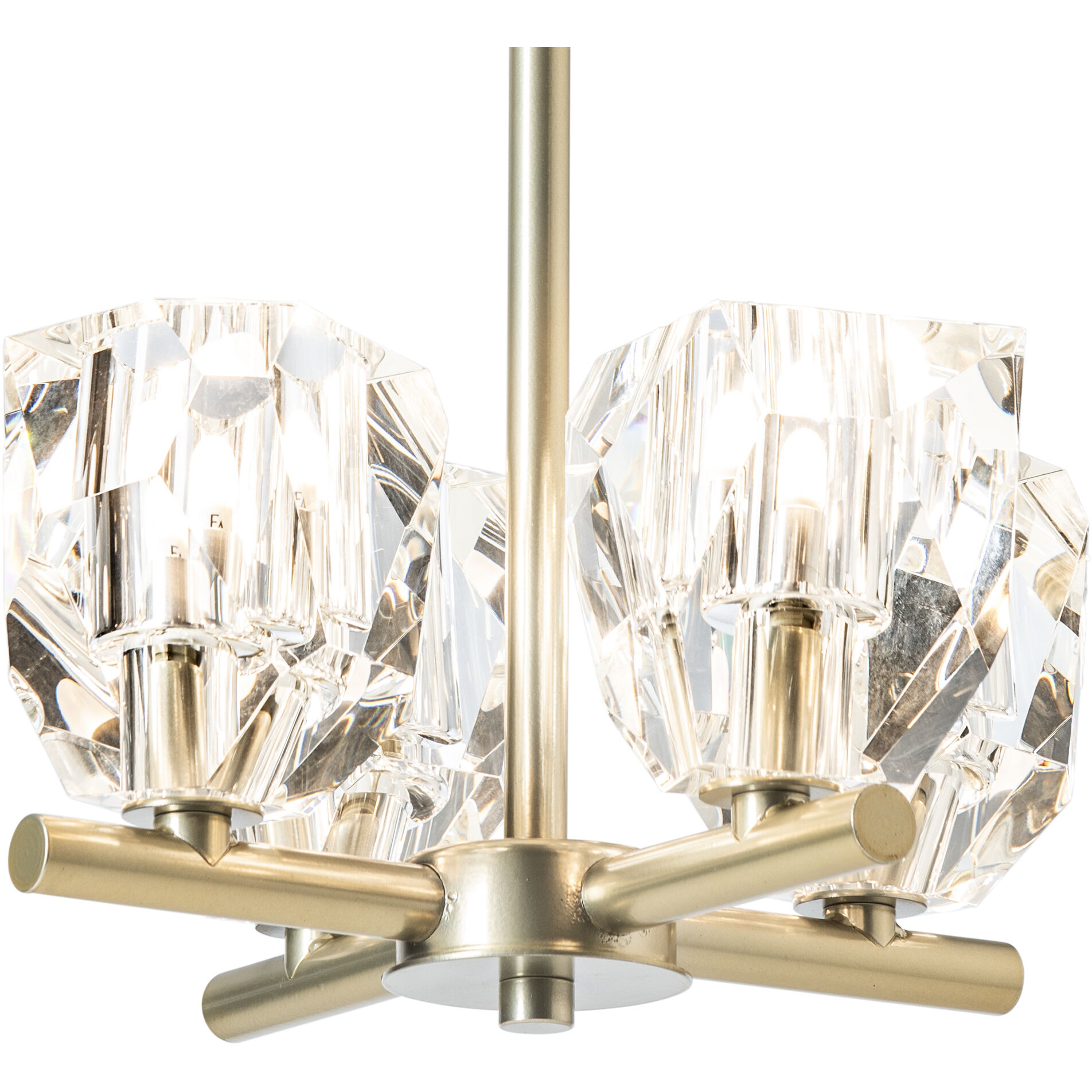 Gatsby 4 Light 11.6 inch Modern Brass Semi-Flush/Pendant Ceiling Light