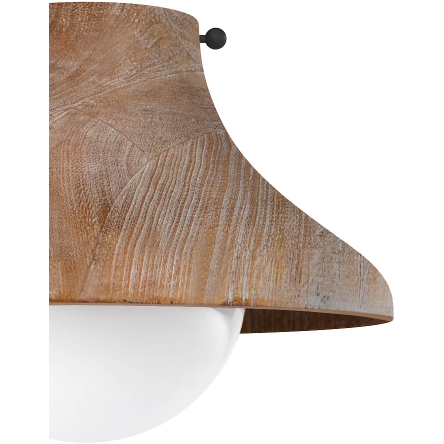 Surfside 1 Light 13.5 inch Natural Flush Mount Ceiling Light