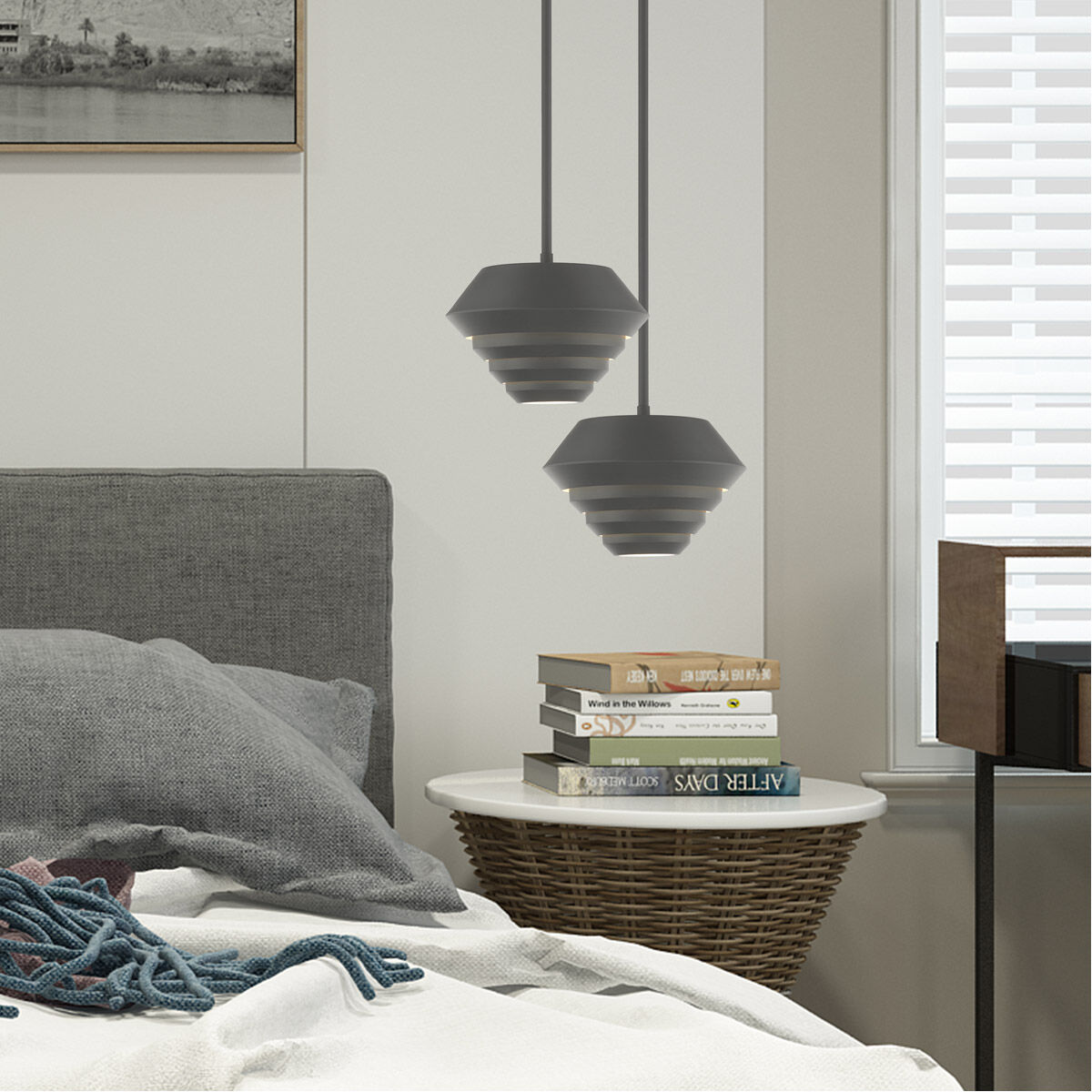 Amsterdam 1 Light 10 inch Scandinavian Gray Mini Pendant Ceiling Light