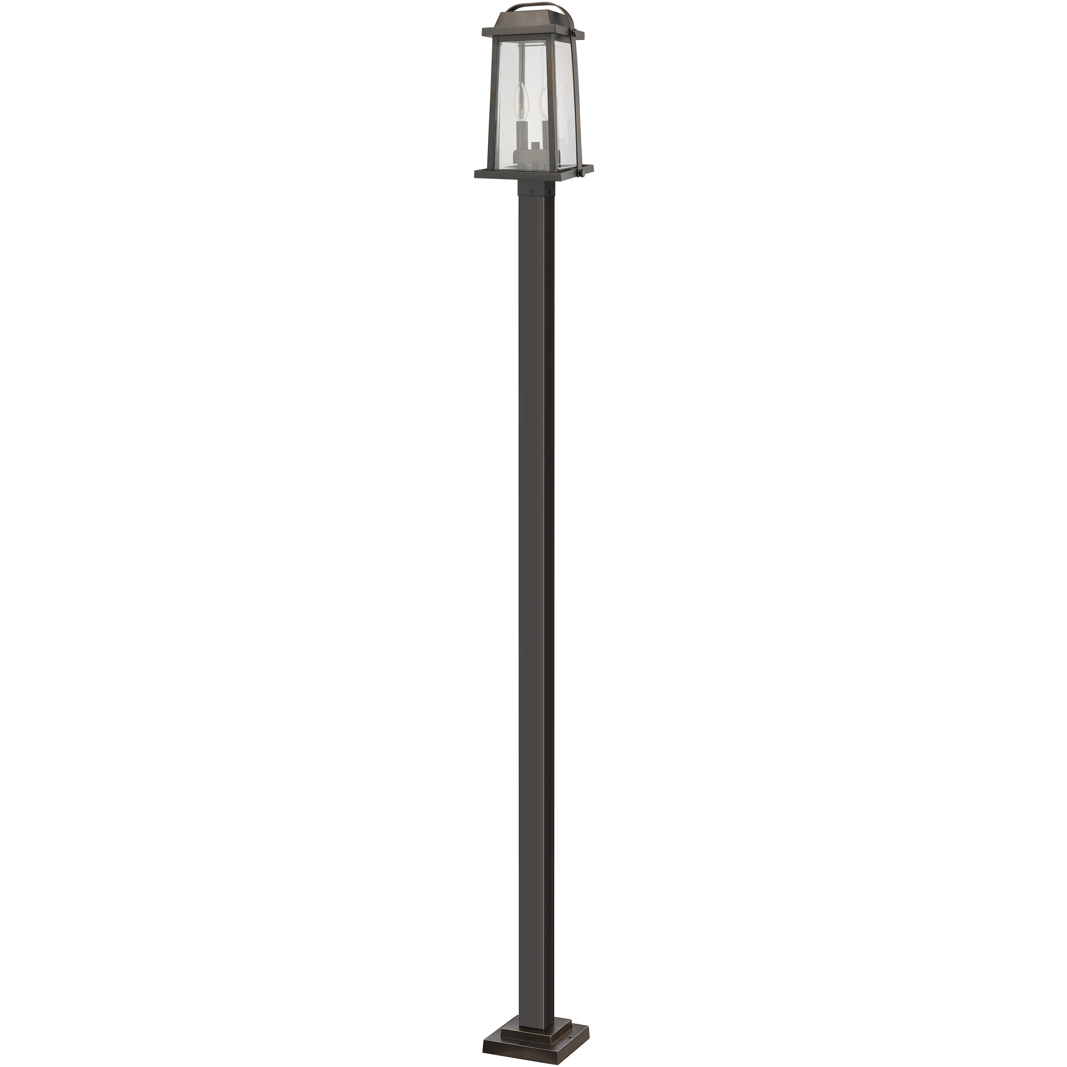 Millworks 2 Light 110.25 inch Oil Rubbed Bronze Outdoor Post Mounted Fixture