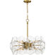 Winter 8 Light 22 inch Soft Brass Pendant Ceiling Light